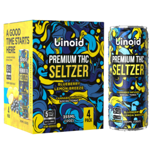 Bloomz THC Seltzer – Good Vibes Cannabis Drink (4 Pack)