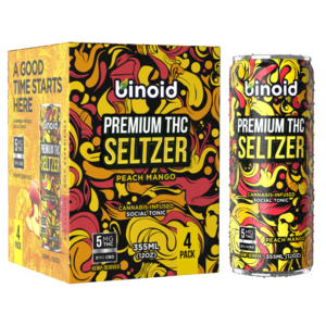 Bloomz THC Seltzer – Good Vibes Cannabis Drink (4 Pack)